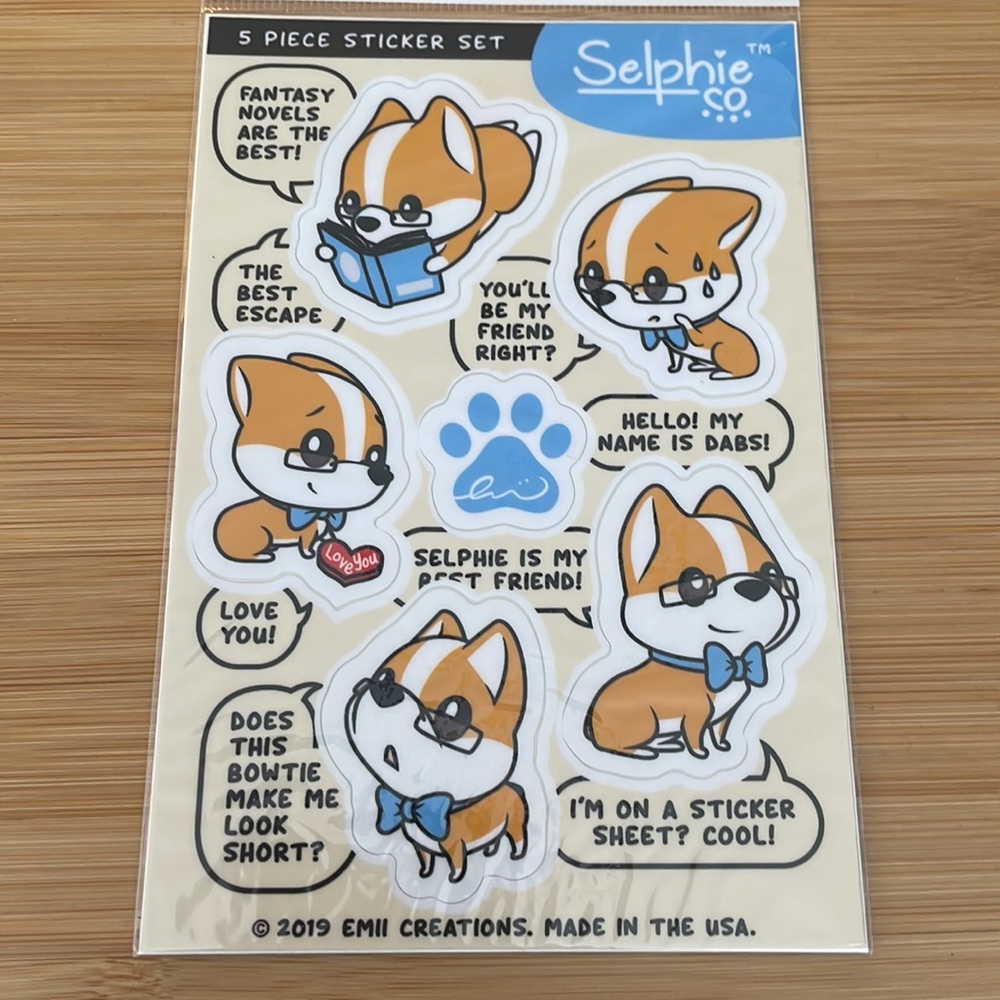 🧧SALE 3/$15 Corgi Dabs Dog Sticker Sheet Emiicreations